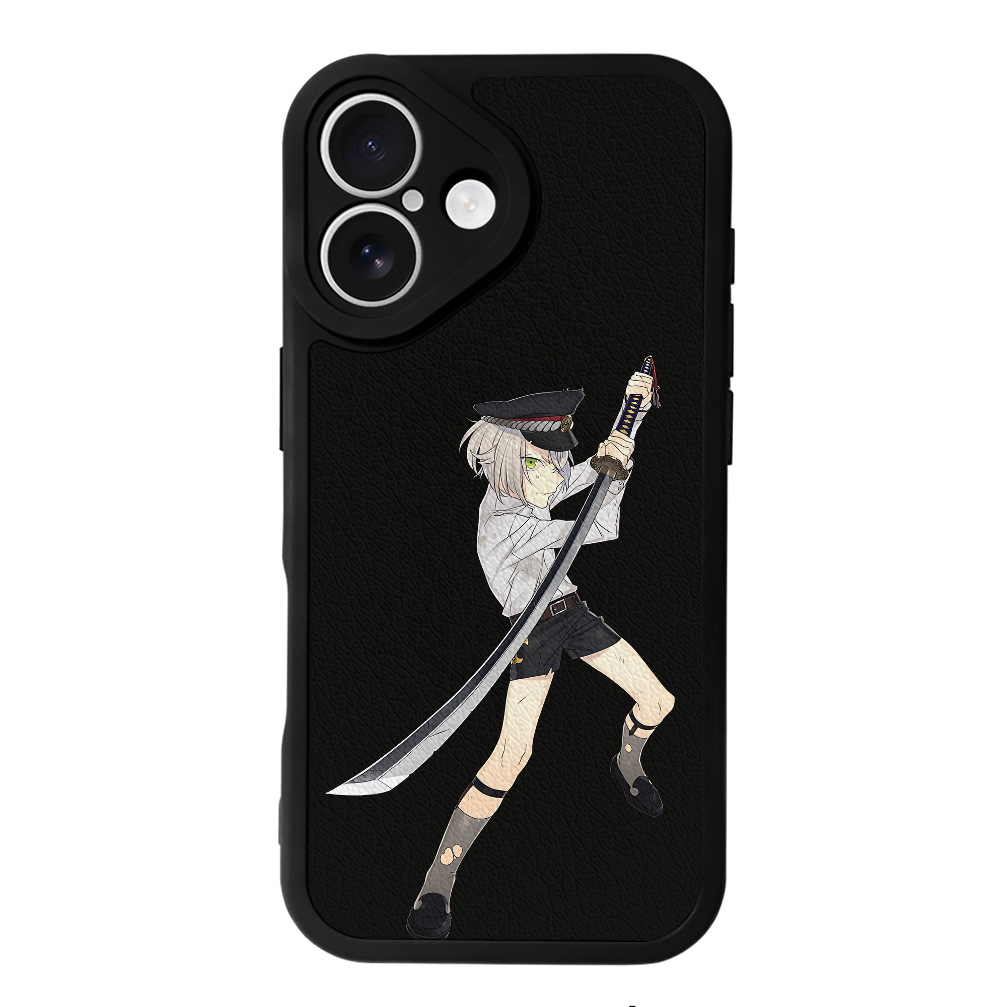 （画像用） 刀剣乱舞 Touken Ranbu 【iPhone 16シリーズ対応】シリコンスマホケース（レザー調） 材質：シリコン